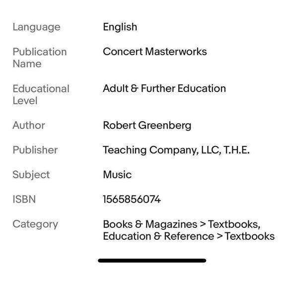 Great Courses Concert Masterworks 1-4 DVD Lectures Guidebook Music Greenberg New - Picture 4 of 4